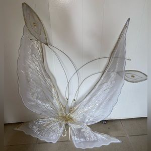 white & gold fairy wings